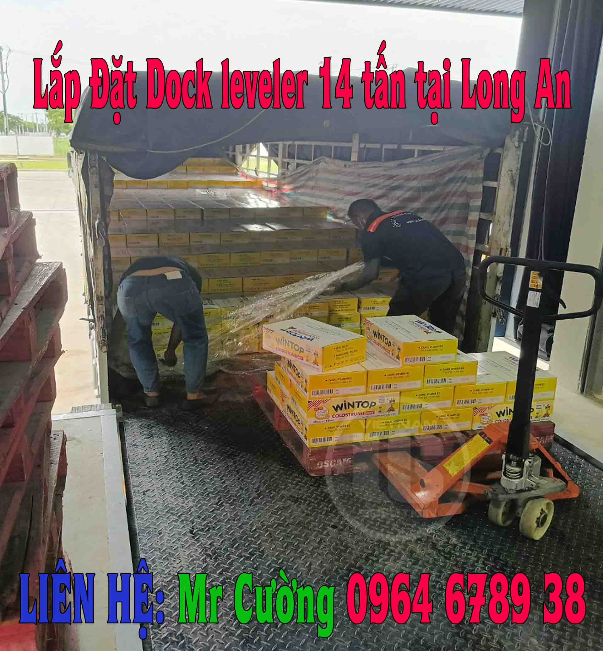 Sử dụng Dock leveler 14 tấn tại Long An